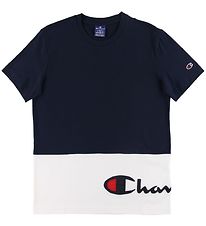 Champion Fashion T-shirt - Navy/White w. Logo Champion Fashion T-shirt - Navy/White w. Logo