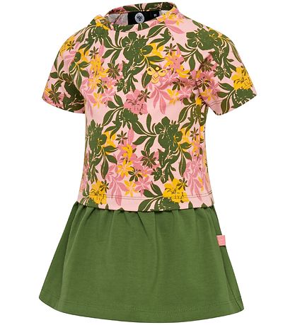 Hummel Kjole - HMLAuli - Rosa/Grønn m. Blomster