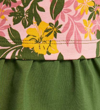 Hummel Kjole - HMLAuli - Rosa/Grønn m. Blomster