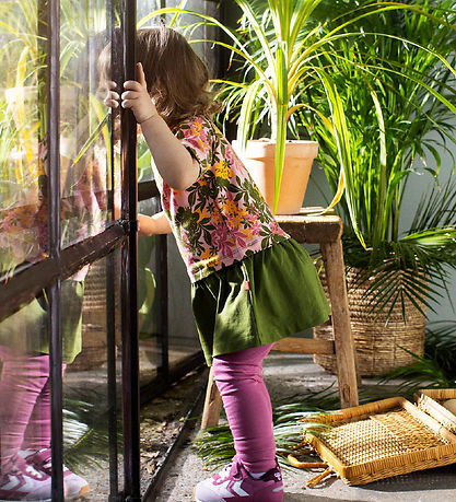 Hummel Dress - HMLAuli - Rose/Green w. Flowers Hummel Dress - HMLAuli - Rose/Green w. Flowers