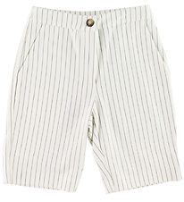 Grunt Shorts - Henna Bermuda - White w. Stripes Grunt Shorts - Henna Bermuda - White w. Stripes