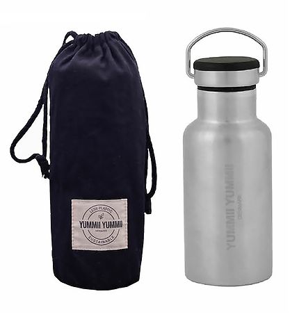 Yummii Yummii Thermo Bottle - 350 ml - Stainless Steel w. Black Yummii Yummii Thermo Bottle - 350 ml - Stainless Steel w. Black