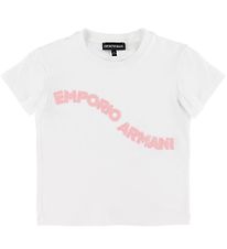 Emporio Armani T-shirt - White w. Logo Emporio Armani T-shirt - White w. Logo