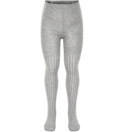 Minymo Tights - 2-pack - White/Gray Minymo Tights - 2-pack - White/Gray