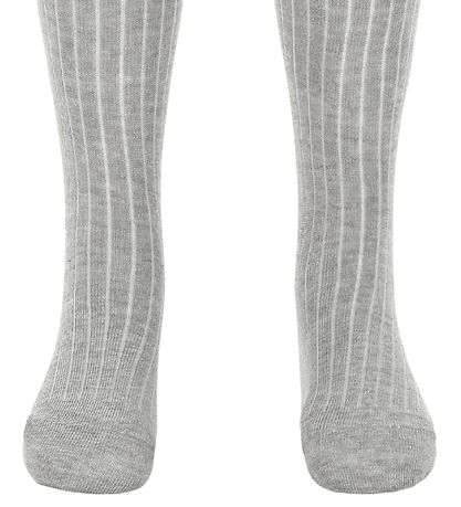 Minymo Tights - 2-pack - White/Gray Minymo Tights - 2-pack - White/Gray