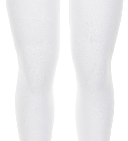 Minymo Tights - 2-pack - White/Gray Minymo Tights - 2-pack - White/Gray