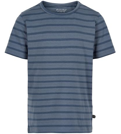 Minymo T-shirts - 2-pack - New Navy w. Stripes Minymo T-shirts - 2-pack - New Navy w. Stripes