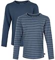 Minymo Blouse - 2-Pack - New Navy w. Stripes