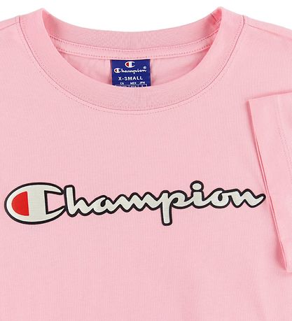 Champion Fashion T-paita - Vaaleanpunainen, Logo