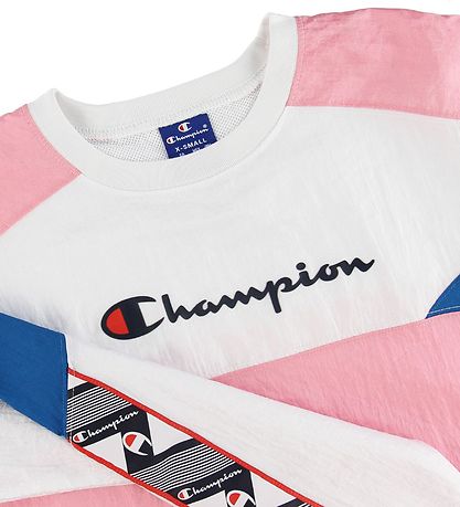 Champion Fashion Peysa - Bleikt/Hvítt/Blár