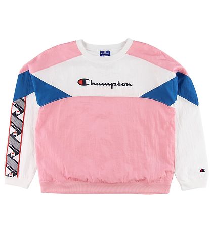 Sweat-shirt Champion Fashion - Rose/Blanc/Bleu Sweat-shirt Champion Fashion - Rose/Blanc/Bleu