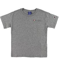 Champion Fashion T-shirt - Grey Melange w. Logo Champion Fashion T-shirt - Grey Melange w. Logo