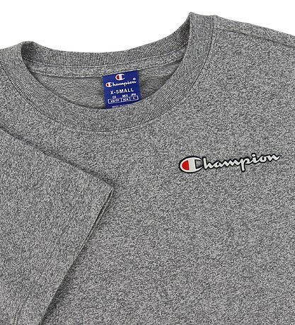 Champion Fashion T-Shirt - Grijs Gevlekt m. Logo