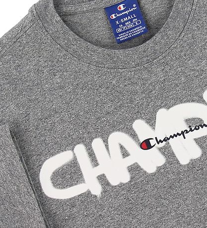Champion Fashion T-shirt - Grey Melange w. Logo Champion Fashion T-shirt - Grey Melange w. Logo