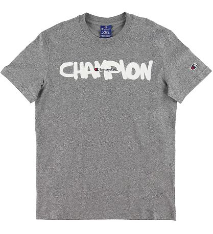 Champion Fashion T-shirt - Grey Melange w. Logo Champion Fashion T-shirt - Grey Melange w. Logo