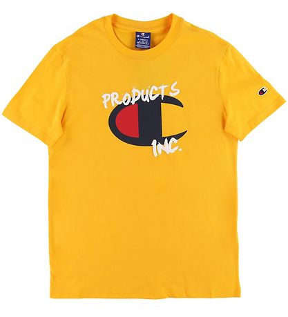 Champion Fashion T-shirt - Yellow w. Logo Champion Fashion T-shirt - Yellow w. Logo