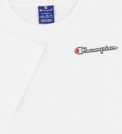 Champion Fashion T-Shirt - Wit m. Logo Champion Fashion T-Shirt - Wit m. Logo