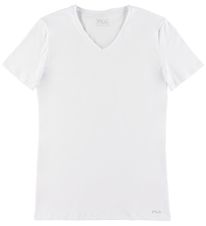 Fila T-skjorte - V-Neck - Hvit Fila T-skjorte - V-Neck - Hvit