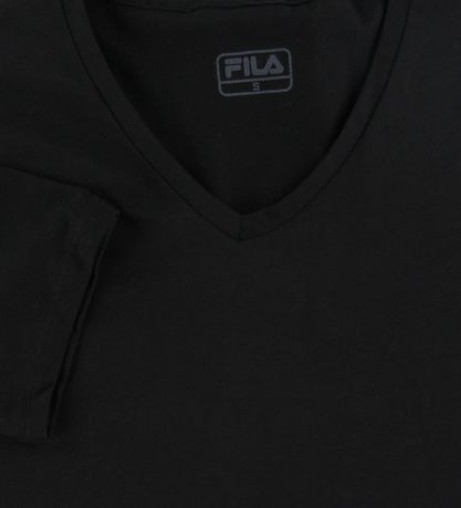 Fila T-paita - V-Neck - Musta