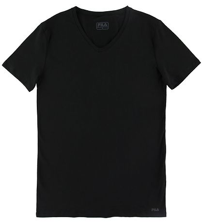Fila T-paita - V-Neck - Musta