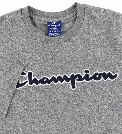 Champion Fashion T-shirt - Grey Melange w. Logo Champion Fashion T-shirt - Grey Melange w. Logo
