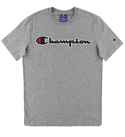 Champion Fashion T-shirt - Grey Melange w. Logo Champion Fashion T-shirt - Grey Melange w. Logo