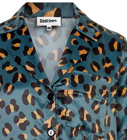 Cost:Bart Shirt - Hannah - Satin - Leo Print Cost:Bart Shirt - Hannah - Satin - Leo Print