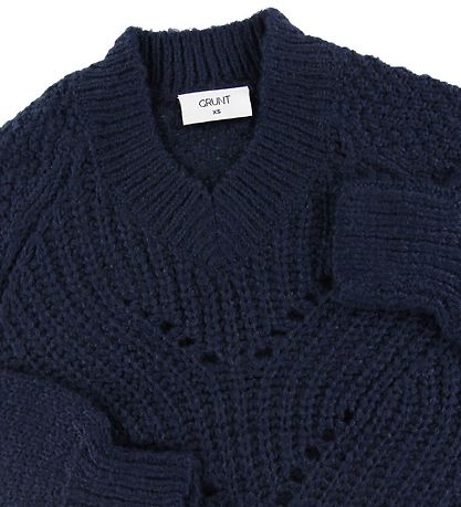 Blouse Grunt - Hedvig - Tricoté - Nuit Blue Blouse Grunt - Hedvig - Tricoté - Nuit Blue