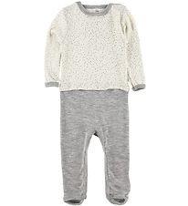 Engel Jumpsuit - Wool/Silk - Neutral w. Print Engel Jumpsuit - Wool/Silk - Neutral w. Print