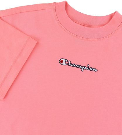 Champion Fashion T-shirt - Crop - Pink w. Logo Champion Fashion T-shirt - Crop - Pink w. Logo