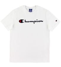 T-Shirt Champion Fashion - Blanc av. Logo T-Shirt Champion Fashion - Blanc av. Logo
