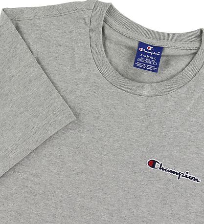 Champion Fashion T-Shirt - Graumeliert m. Logo Champion Fashion T-Shirt - Graumeliert m. Logo