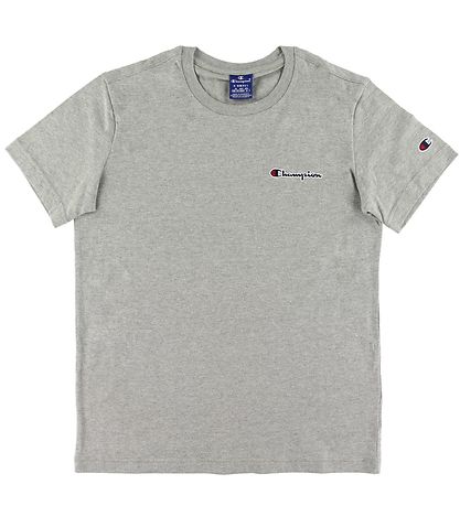 Champion Fashion T-Shirt - Graumeliert m. Logo Champion Fashion T-Shirt - Graumeliert m. Logo