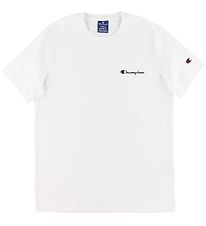 T-Shirt Champion Fashion - Blanc av. Logo T-Shirt Champion Fashion - Blanc av. Logo