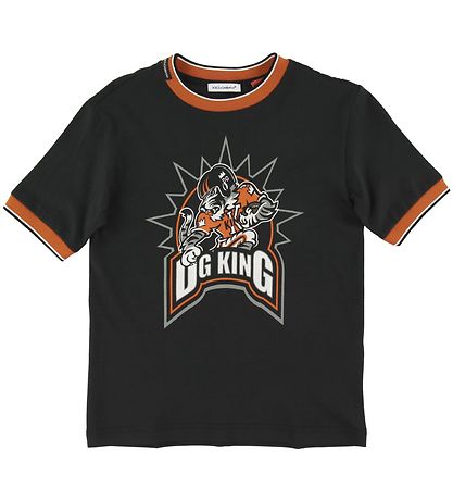 Dolce & Gabbana T-shirt - Black w. Football Tiger Dolce & Gabbana T-shirt - Black w. Football Tiger