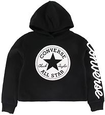 Converse Hoodie - Black w. Logo Converse Hoodie - Black w. Logo