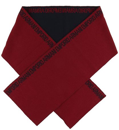 Emporio Armani Scarf - 160x20 - Wool/Acrylic - Dark Red Emporio Armani Scarf - 160x20 - Wool/Acrylic - Dark Red
