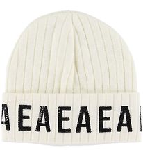 Bonnet en Tricot Emporio Armani - Laine - Crème av. Paillettes Bonnet en Tricot Emporio Armani - Laine - Crème av. Paillettes
