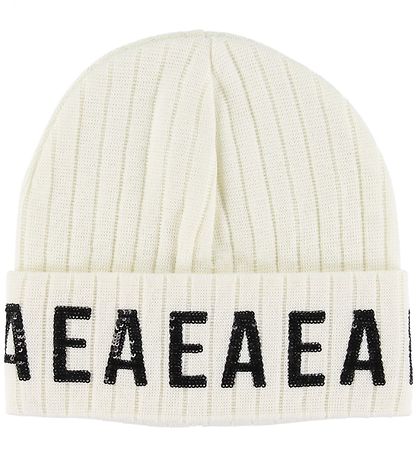 Emporio Armani Strickmütze - Wolle - Elfenbein m. Pailletten Emporio Armani Strickmütze - Wolle - Elfenbein m. Pailletten