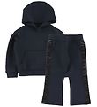Emporio Armani Hoodie/Trousers - Navy w. Rubber Emporio Armani Hoodie/Trousers - Navy w. Rubber