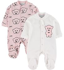 Emporio Armani Jumpsuit - 2-pack - Rose/White Emporio Armani Jumpsuit - 2-pack - Rose/White