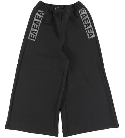 Emporio Armani Sweatpants - Black w. Glitter Emporio Armani Sweatpants - Black w. Glitter