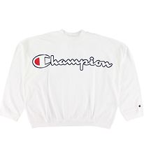 Blouse Champion Fashion - Blanc av. Logo Blouse Champion Fashion - Blanc av. Logo