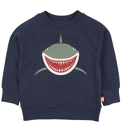 DIEREN Sweatshirt - DIERENBelg - Navy m. Haai DIEREN Sweatshirt - DIERENBelg - Navy m. Haai