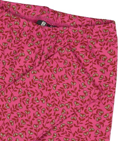 Danefæ Leggings - Andrea - Pink m. Blommor Danefæ Leggings - Andrea - Pink m. Blommor