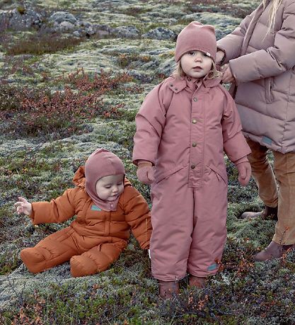Cagoule MarMar - 2 Couches - Laine/Coton - Adam - Rose Blush