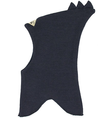 Racing Kids Balaklava - Ull/Bomull - Dubbel - Marinblå m. Dinosa Racing Kids Balaklava - Ull/Bomull - Dubbel - Marinblå m. Dinosa