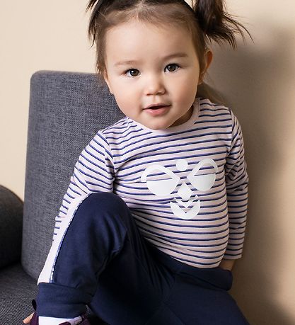 Hummel Jogginghosen - HMLLiv - Navy/Pink Hummel Jogginghosen - HMLLiv - Navy/Pink