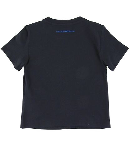 Emporio Armani Stuttermabolur - Dökkblátt M. Bleikt/Gull