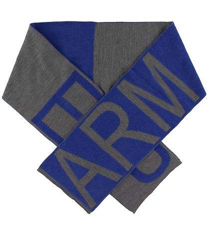 Emporio Armani Gift Box - Hat/Scarf - Cotton/Wool - Grey/Blue
